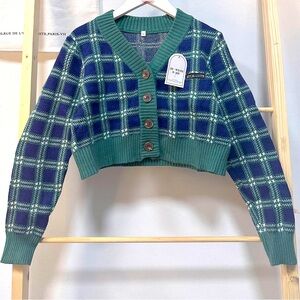 Trendy Cardigan with Mixed Fabrics